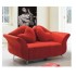 Sofá de diseño, tejido rojo
