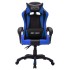 Silla gaming con luces LED RGB cuero sintético azul y