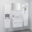 Conjunto de muebles de baño aglomerado blanco