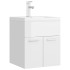 Mueble con lavabo aglomerado blanco