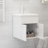 Mueble con lavabo aglomerado blanco