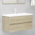 Mueble con lavabo madera de ingeniería roble