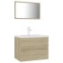 Conjunto de muebles de baño madera contrachapada roble