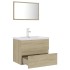 Conjunto de muebles de baño madera contrachapada roble