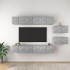 Set muebles de salón TV 8 pzas madera ingeniería gris