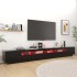 Mueble para TV con luces LED negro 300x35x40