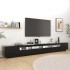 Mueble para TV con luces LED negro 300x35x40