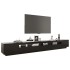 Mueble para TV con luces LED negro 300x35x40