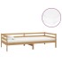 Sofá cama y colchón madera pino maciza marrón miel 90x200