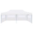 Carpa plegable Pop-up con paredes laterales acero gris 3x6