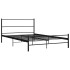 Estructura de cama de metal negro 140x200