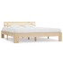 Estructura de cama de madera maciza de pino 160x200