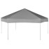 Carpa desplegable hexagonal 6 paredes laterales gris 3,6x3,1