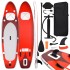 Set de tabla de paddle surf hinchable rojo 330x76x10