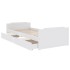 Estructura cama cajones madera maciza de pino blanco 90x200