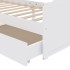 Estructura cama cajones madera maciza de pino blanco 90x200