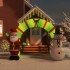 Puerta de arco inflable de Navidad con LED 270