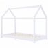 Estructura de cama infantil madera maciza pino blanco 80x160