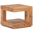 Mesa de centro de madera maciza de acacia 45x45x40 cm