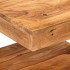 Mesa de centro de madera maciza de acacia 45x45x40