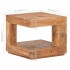 Mesa de centro de madera maciza de acacia 45x45x40