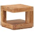 Mesa de centro de madera maciza de acacia 45x45x40