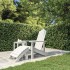 Silla de jardín Adirondack con reposapiés HDPE