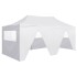 Carpa plegable profesional con 4 paredes acero blanco 3x6