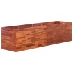 Arriate de madera de acacia 200x50x50 cm