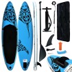 Juego de tabla de paddle surf hinchable azul 305x76x15 cm