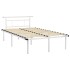 Estructura de cama de metal blanco 120x200