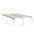 Estructura de cama de metal blanco 120x200