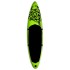 Juego de tabla de paddle surf hinchable verde 305x76x15