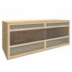 Terrario de madera contrachapada 120x50x50 cm