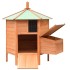 Gallinero madera maciza pino y abeto 126x117x125