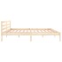 Estructura de cama madera maciza de pino 200x200