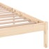 Estructura de cama madera maciza de pino 200x200