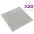 Baldosas de suelo de moqueta 20 uds 5 m² 50x50 cm gris