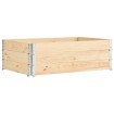 Caja de palés 3 unidades madera maciza de pino 50x150 cm