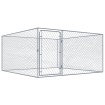 Perrera de exterior de acero galvanizado 2x2x1 m