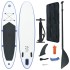 Juego de tabla de paddle surf hinchable azul y