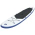 Juego de tabla de paddle surf hinchable azul y