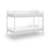 Cama litera de metal blanca 90x200