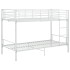 Cama litera de metal blanca 90x200