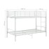 Cama litera de metal blanca 90x200