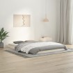 Estructura de cama madera maciza de pino blanco 140x200 cm