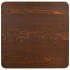 Mesa bistró MDF marrón oscuro 80x80