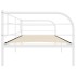 Estructura de cama de metal blanco 90x200