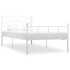 Estructura de cama de metal blanco 100x200