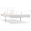 Estructura de cama de metal blanco 100x200 cm